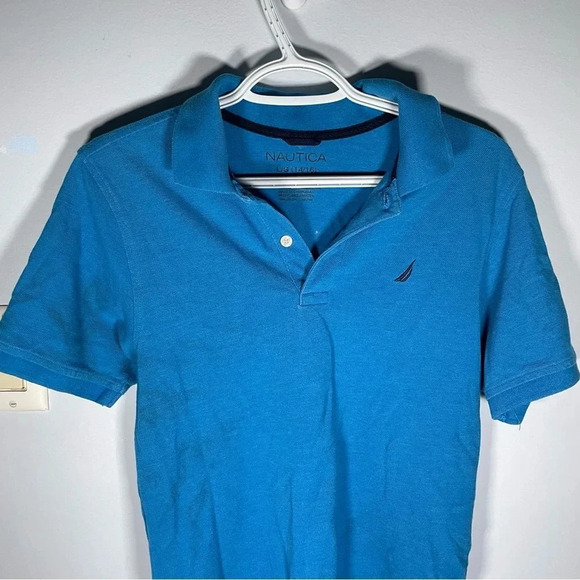 Nautica Kids Blue Polo Size Large - Picture 2 of 5